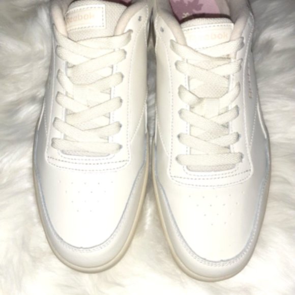 Reebok Shoes - Reebok Women' Classic Casual Running Shoes Cream Pink Size 9